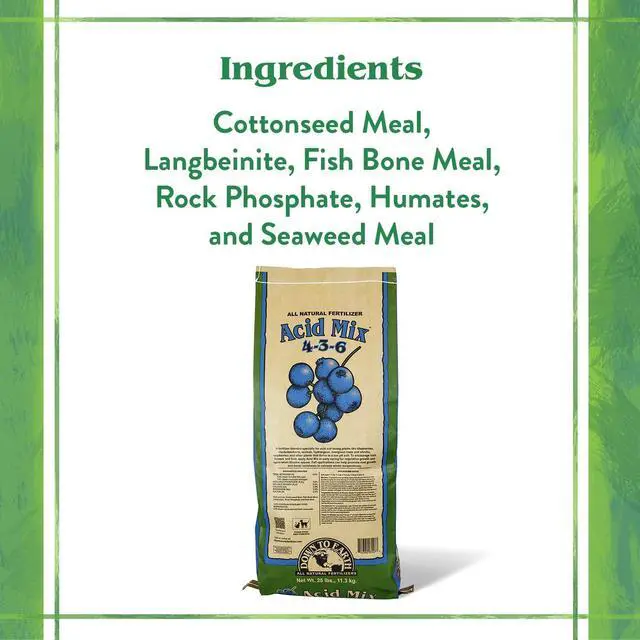 Alt view image 9 of 12 - Organic Acid Mix - Plant Food for Blueberries, Raspberries, Azaleas and Rhododendrons 4-3-6, 25 lb