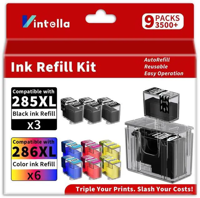 Alt view image 8 of 14 - 285XL 286XL Ink Refill Kit for Canon 285 and 286 Ink Cartridges Combo Pack Compatible for Canon PIXMA TS7720 TS7722 TR7820 (6BK/2C/2M/2Y, Ink Cartridges Not Included)