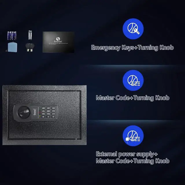 Alt view image 13 of 14 - 60 Keys Cabinet Wall Safe with Sensor Light and Emergency External Power Supply, Electronic Key Safe,Secure Wall Mount Safe with 60 Key Tags for Hotels,Office,Companies,Car Dealerships
