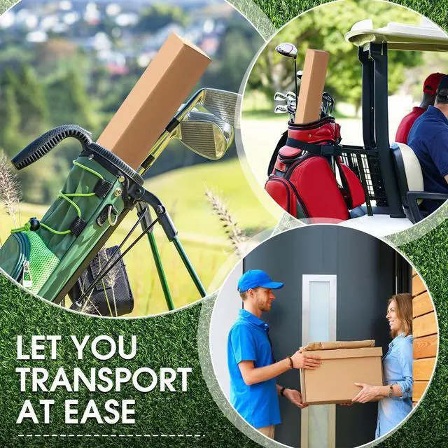 Alt view image 11 of 14 - 15 Pack 4 x 4 x 40 Inch Golf Club Shipping Boxes with 8 x 48 Inch Bubble Protector Tall Corrugated Boxes Cardboard Long Golf Storage Box for Shipping Packaging Moving Mailing Home or Business