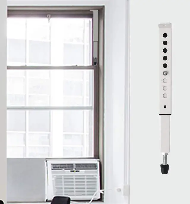 Alt view image 9 of 12 - AC Security Window Lock Bar, Window Security Bars - Sturdy Steel, Extends from 10" to 17 1/2" for Sliding Windows with AC Unit Installed