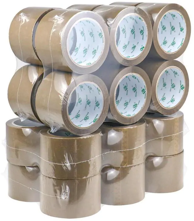 Alt view image 8 of 14 - Brown Packing Tape 3 inch, 24 Refills Rolls Bulk Wide Packaging Tape for Moving, Shipping and Storage, 2.4 Mil x 60 Yards