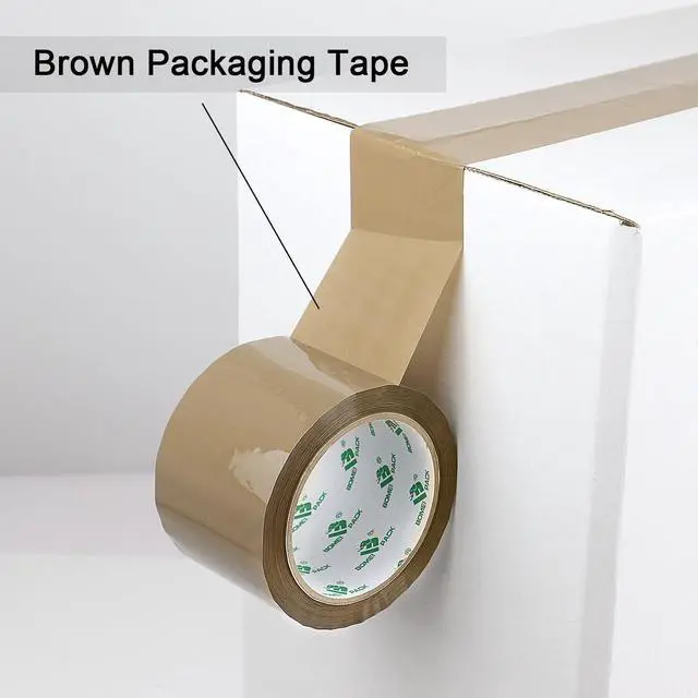 Alt view image 10 of 14 - Brown Packing Tape 3 inch, 24 Refills Rolls Bulk Wide Packaging Tape for Moving, Shipping and Storage, 2.4 Mil x 60 Yards