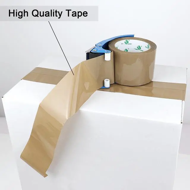 Alt view image 11 of 14 - Brown Packing Tape 3 inch, 24 Refills Rolls Bulk Wide Packaging Tape for Moving, Shipping and Storage, 2.4 Mil x 60 Yards