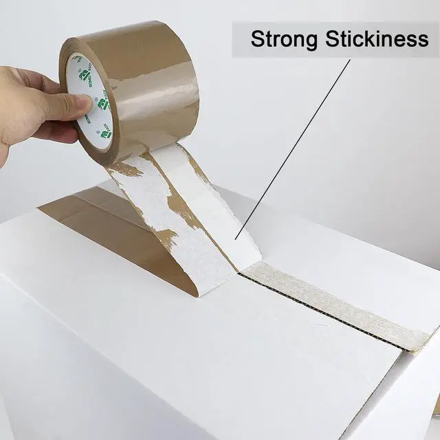 Alt view image 12 of 14 - Brown Packing Tape 3 inch, 24 Refills Rolls Bulk Wide Packaging Tape for Moving, Shipping and Storage, 2.4 Mil x 60 Yards