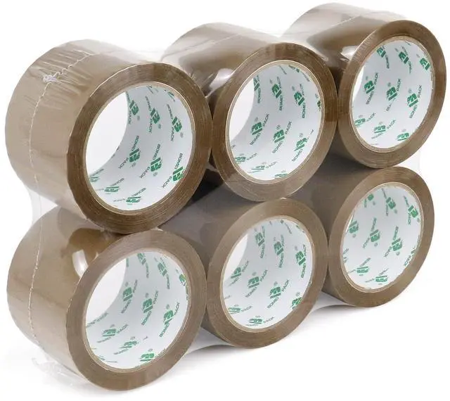 Alt view image 13 of 14 - Brown Packing Tape 3 inch, 24 Refills Rolls Bulk Wide Packaging Tape for Moving, Shipping and Storage, 2.4 Mil x 60 Yards