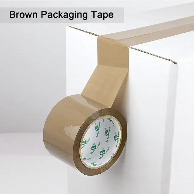 Alt view image 11 of 14 - Brown Packing Tape 3 inch Wide, 2.7 Mil x 60 Yards, 24 Refills Rolls Bulk Heavy Duty Wide Packing Tape 3inch for Moving, Shipping and Storage