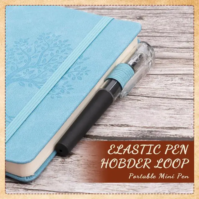 Alt view image 12 of 12 - 30 Set A6 Leather Pocket Notebook Journals with Pens, Small Hardcover Notebooks Set, 3.7 x 5.5 Inch Mini Lined Journals with Pen Holder for School Office Business Gift (Classic Color)