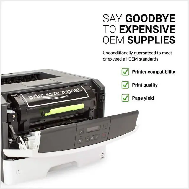 Alt view image 7 of 10 - Lexmark B341000 Toner Cartridge for B3340, B3442, MB3442 | Remanufactured, 1,500 Pages