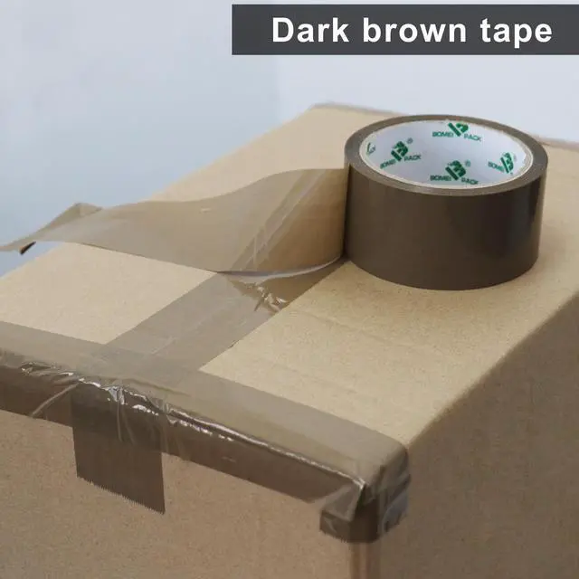 Alt view image 13 of 14 - 36Rolls Brown Packing Tape with Dispenser, Brown Tape Refill Rolls for Packaging, Shipping and Moving, 2.6Mil 1.88 Inch x 60 Yard