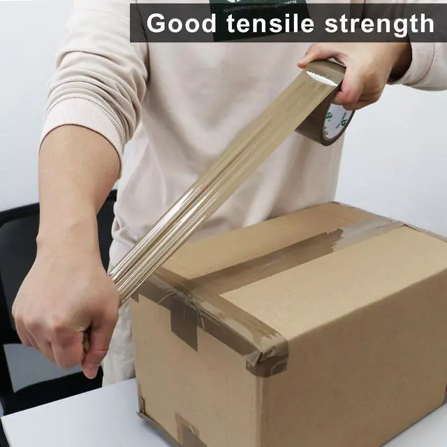 Alt view image 10 of 14 - 36Rolls Brown Packing Tape with Dispenser, Brown Tape Refill Rolls for Packaging, Shipping and Moving, 2.6Mil 1.88 Inch x 60 Yard
