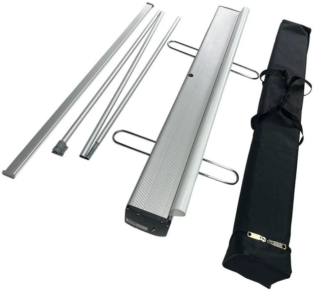 Alt view image 9 of 14 - Heavy Duty Retractable Banner Stand Roll Up Banner Stand 33 ½"x80 Advertising Display Stand Poster Board For Trade Shows Retail Display (Stand Only)