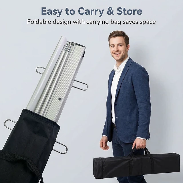Alt view image 13 of 14 - Heavy Duty Retractable Banner Stand Roll Up Banner Stand 33 ½"x80 Advertising Display Stand Poster Board For Trade Shows Retail Display (Stand Only)