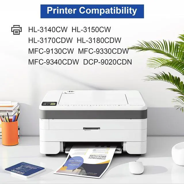 Alt view image 9 of 14 - TN221 TN225 Toner Cartridges Replactment for Brother TN-221 TN-225 Toner | Compatible for Brother HL-3140CW HL-3150CW HL-3170CDW HL-3180CDW MFC-9130CW MFC-9330CDW MFC-9340CDW DCP-9020CDN Printer