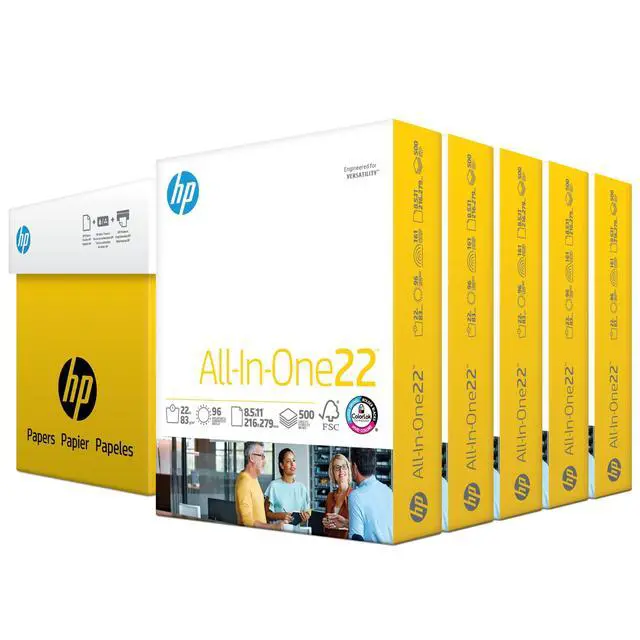 Alt view image 2 of 2 - 8.5x 11 Paper | All-In-One 22 lb | 5 Ream Case - 2,500 Sheets | 96 Bright| Made in USA - FSC Certified | 207000C