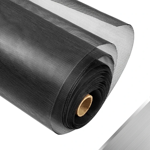 Alt view image 8 of 14 - 304 Stainless Steel Mesh Window Screen Roll,35IN x 10FT | Black Metal Window Screen Mesh Replacement for Door,Patio,Pet,Vent,Filter,Porch,Cage and DIY Projects (22 Mesh)