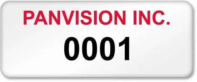 Alt view image 6 of 10 - Custom Asset Labels with Sequential Numbering | 0.5" x 1.25", Aluminum Foil Tags, Pack of 100, Made in USA