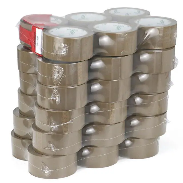 Alt view image 14 of 14 - 36Rolls Brown Packing Tape with Dispenser, Brown Tape Refill Rolls for Packaging, Shipping and Moving, 2.6Mil 1.88 Inch x 60 Yard
