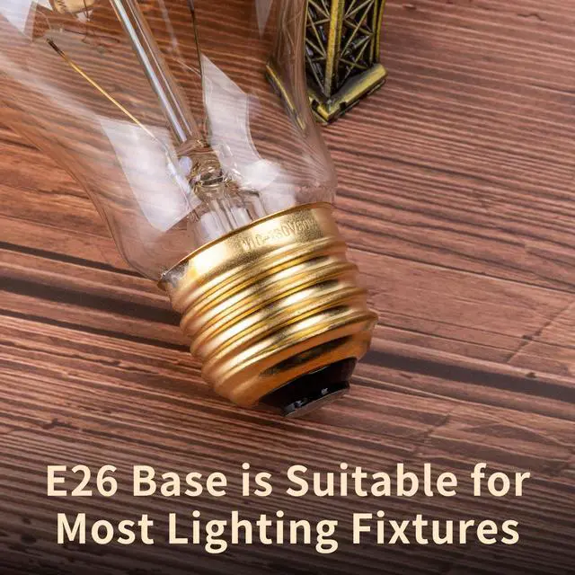 Alt view image 11 of 14 - Warm Incandescent Light Bulbs 60 Watt,A19/A60 Vintage Style Edison Bulbs E26,Soft Yellow Light Bulbs,Amber Bulbs,Retro Light Bulb Old Fashioned,Halogen Dimmable Edison Bulb Squirrel Cage