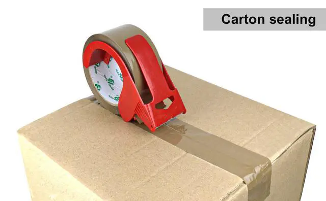 Alt view image 11 of 12 - 36Rolls Brown Packing Tape with Dispenser, Box Packing Tape Rolls for Packaging, Shipping and Moving, 2.4Mil 1.88 Inch x 60 Yard