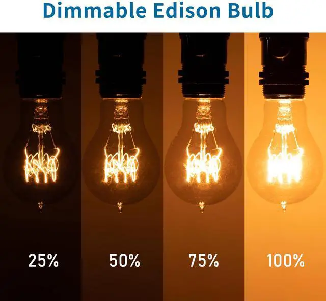 Alt view image 10 of 14 - Warm Incandescent Light Bulbs 60 Watt,A19/A60 Vintage Style Edison Bulbs E26,Soft Yellow Light Bulbs,Amber Bulbs,Retro Light Bulb Old Fashioned,Halogen Dimmable Edison Bulb Squirrel Cage
