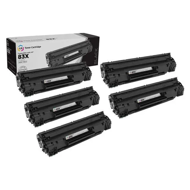 Alt view image 8 of 14 - Products Compatible Toner Replacement for HP Toner CF283X (Black, 5-Pk)