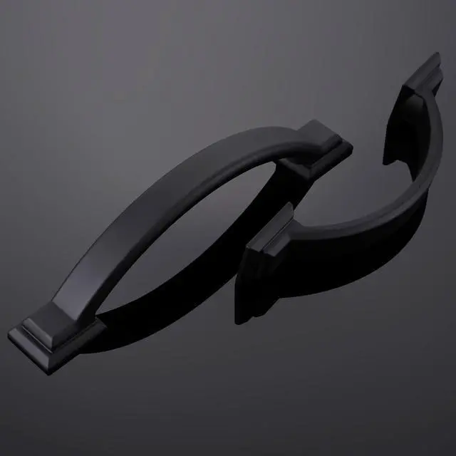 Alt view image 12 of 12 - 10 Pack 3 Inch Cabinet Pulls Matte Black Kitchen Cabinet Handles Zinc Alloy Drawer Pulls Solid Cabinet Hardware