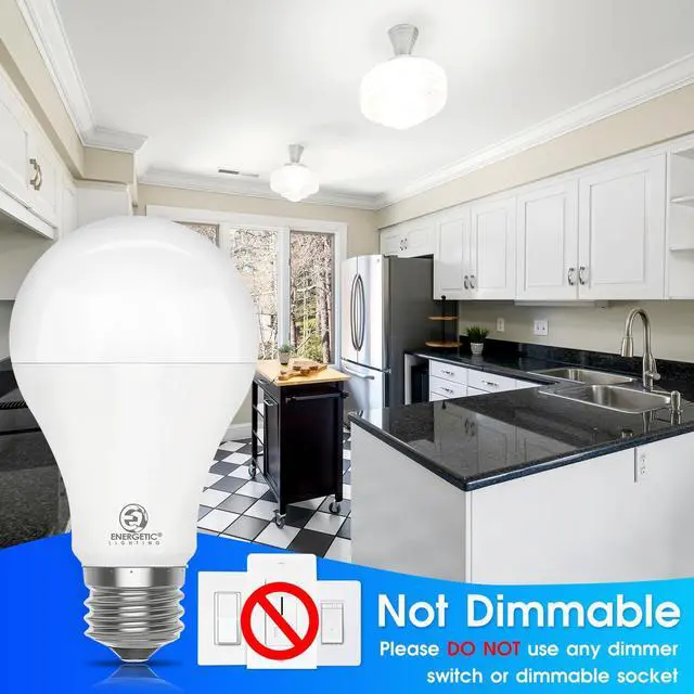 Alt view image 11 of 14 - 150 Watt LED Light Bulb, Super Bright A21 Daylight 5000K, Non-Dimmable, 2300lm, High Lumen Light Bulbs, UL Listed, 2-Pack