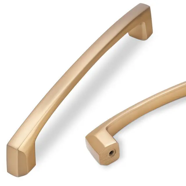 Alt view image 7 of 12 - 10 Pack 5 Inch(128mm) Champagne Bronze Cabinet Handles Champagne Kitchen Cabinet Pulls Cabinet Door Handles Kitchen Cabinet Hardware