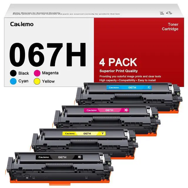 Alt view image 8 of 14 - 067H 067 Toner Cartridge Set MF656cdw High Yield for Canon 067 Toner Cartridge Set Toner 067 067H Compatible with Canon imageCLASS MF656cdw Toner MF654cdw MF653Cdw LBP633Cdw, 4 Pack CRG-067H CRG-067