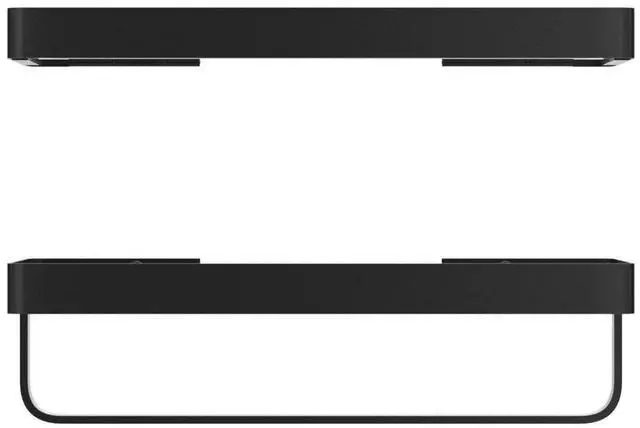 Alt view image 12 of 14 - Bathroom Shelves Wall Mounted Glass Shelf for Floating Shelf Tempered Glass Shelves 2 Tier Bathroom Wall Organizer(Black)