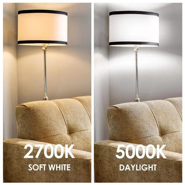 Alt view image 14 of 14 - 150 Watt LED Light Bulb, Super Bright A21 Daylight 5000K, Non-Dimmable, 2300lm, High Lumen Light Bulbs, UL Listed, 2-Pack
