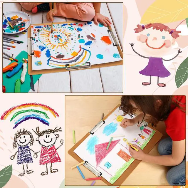 Alt view image 12 of 12 - 8 Pcs 11x17 Clipboard With Three Clips - Extra Large Horizontal Drawing Clipboard for Office, Home, Teachers Supplies
