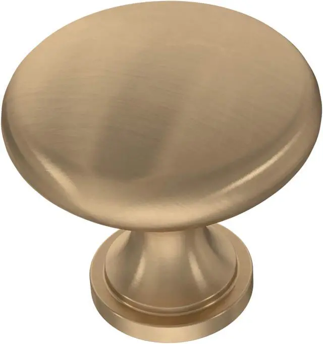 Alt view image 8 of 14 - (10-Pack) Champagne Bronze Cabinet Knobs for Dressers, Drawers, Kitchen Cabinet Door, Vanity, Furniture, Closet Knobs, 1-3/16 Inch Round | Mushroom
