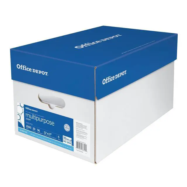 Alt view image 8 of 10 - Extra Bright Copy Paper, 11in. x 17in., 20 Lb., 90 Brightness, Case Of 5 Reams
