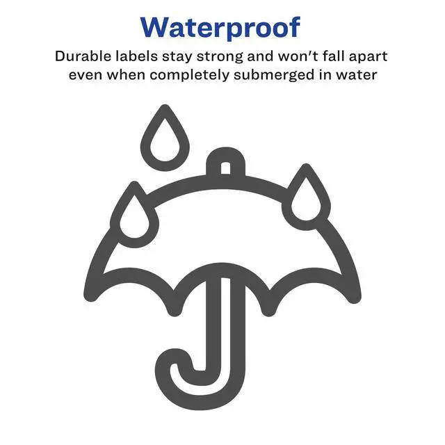 Alt view image 9 of 14 - Waterproof Labels with Ultrahold Adhesive, 2" x 4", Case of 500 Labels for Laser Printers (15513)