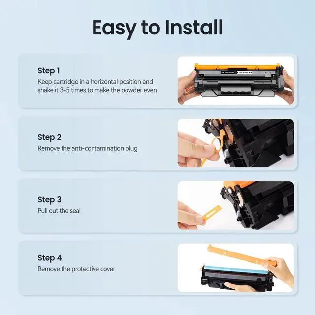 Alt view image 14 of 14 - 134X Toner with Chip High Yield Compatible Replacement for HP 134X Black Toner Cartridge 134A W1340X W1340A, for Laser Jet Printer M209dw MFP M234dw M234sdn M234sdw Ink Black 2 Pack