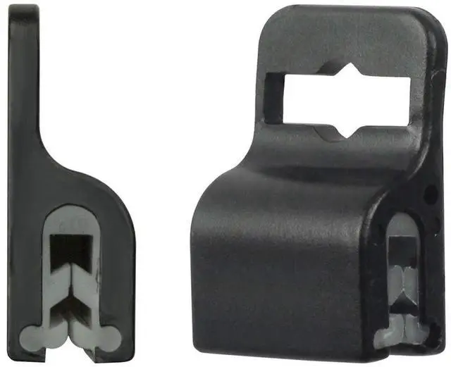 Alt view image 7 of 12 - Bulk 100 Pack - Black Gripper Card Holder Clamps for Standard Thickness ID Badge, Smart Card, CAC, Chip or Swipe Card, Secure and Strong Hold by