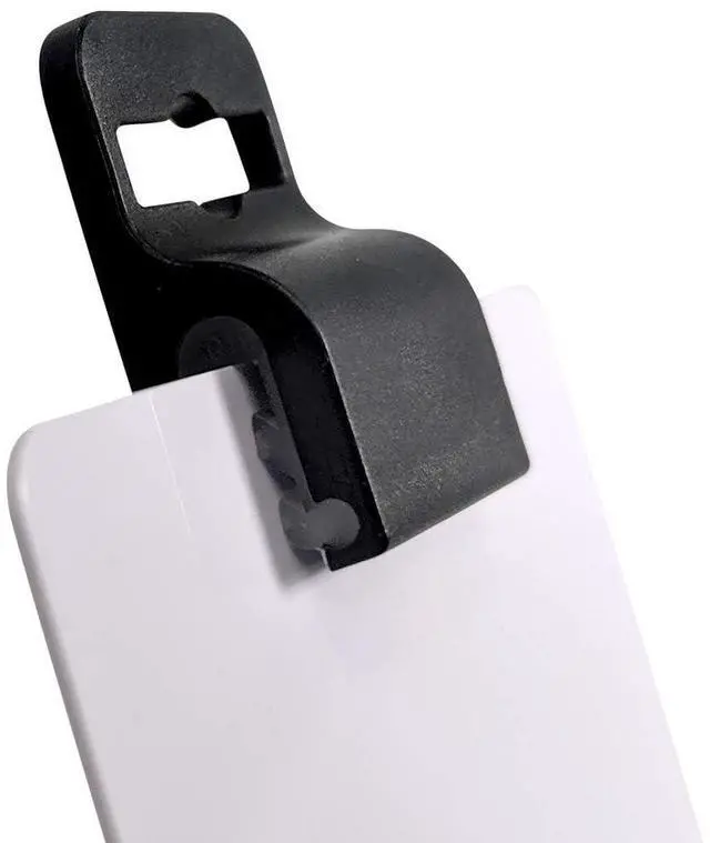Alt view image 10 of 12 - Bulk 100 Pack - Black Gripper Card Holder Clamps for Standard Thickness ID Badge, Smart Card, CAC, Chip or Swipe Card, Secure and Strong Hold by