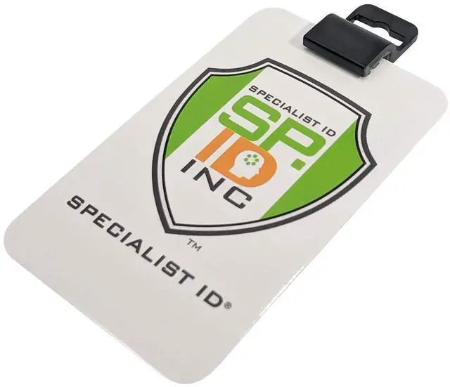 Alt view image 12 of 12 - Bulk 100 Pack - Black Gripper Card Holder Clamps for Standard Thickness ID Badge, Smart Card, CAC, Chip or Swipe Card, Secure and Strong Hold by