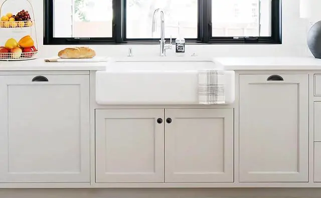 Alt view image 10 of 12 - 10 Pack 2-1/2" Drawer Pulls Matte Black Cabinet Cup Pulls Kitchen Hardware Cabinet Handles Drawer Handles Knobs 2.5 inch Hole Center