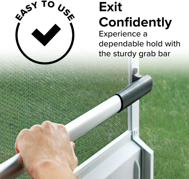 Alt view image 9 of 12 - Camper/RV Screen Door Cross Bar - Protects the Screen Door & Allows for Easier Exit from Travel Trailer - Adjusts from 21-5/8-Inches to 28-5/8-Inches (42183)