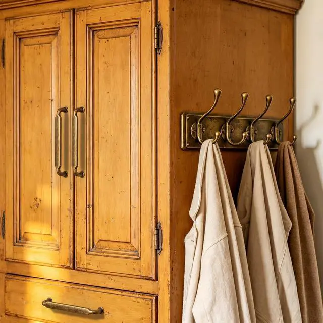 Alt view image 14 of 14 - 5 Inch Hole Center Antique Brass Zinc Alloy Cabinet Pulls Kitchen Cabinets Hardware, 6 Pack Vintage Brass Solid Cabinet Handles Drawer Pulls