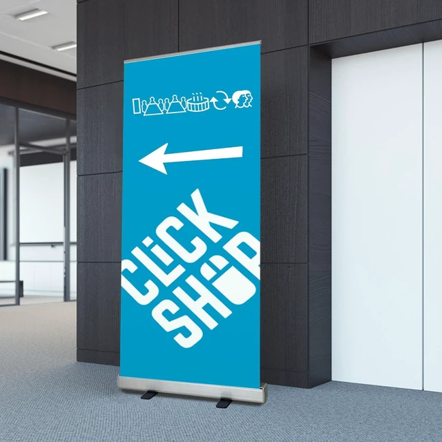 Alt view image 10 of 14 - 24" x72-80 Heavy Duty Retractable Roll Up Banner Standfor business trade show,store sign display Stand (STAND ONLY)
