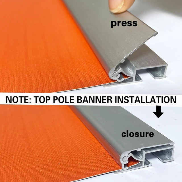 Alt view image 11 of 14 - 24" x72-80 Heavy Duty Retractable Roll Up Banner Standfor business trade show,store sign display Stand (STAND ONLY)