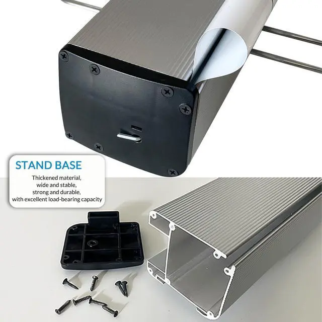 Alt view image 8 of 13 - Custom Retractable Bannerwith Heavy Duty Frame and Travel case Anti-curl fabricfor Business, Advertising, Events MADE IN USA (31.5" x 80")