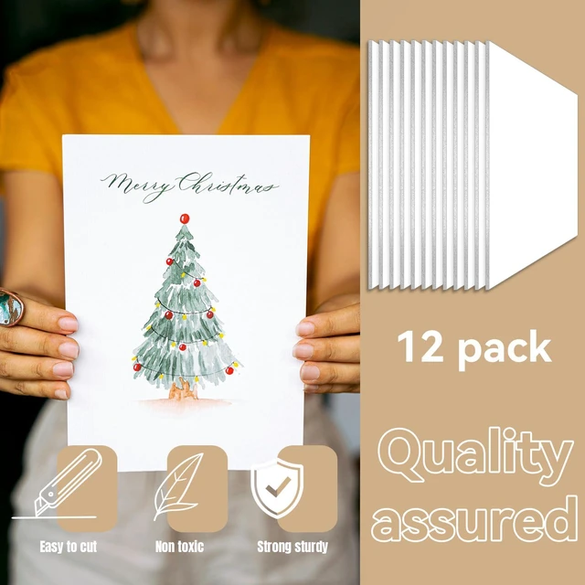 Alt view image 10 of 12 - Foam Board 24×36×3/16" Thick, 12 Pack White Poster Board, 5mm Foam Core Board, Acid Free Double Sided Foam Board Sheets Perfect for Art Porject, Painting, Craft, Presentation
