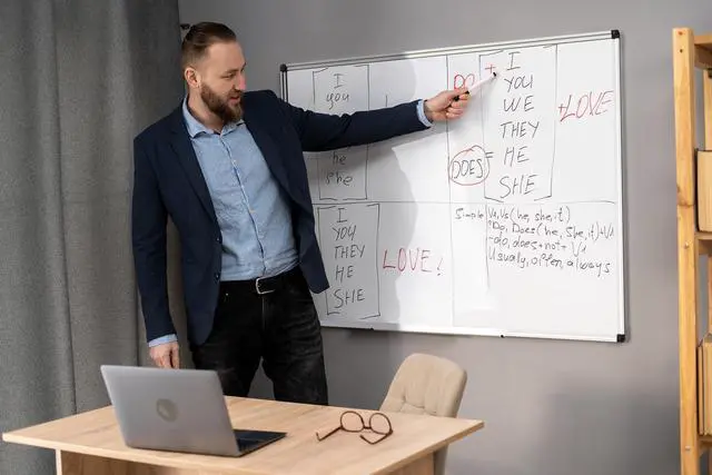 Alt view image 9 of 14 - Magnetic Dry Erase White Board - 46 x 33 Inch Whiteboard for Wall - 4 x 3 Large Wall-Mounted Board with Silver Aluminum Frame, 1 Magnetic Eraser, 2 Pens, 1 Detachable Marker Tray, 6 Magnets