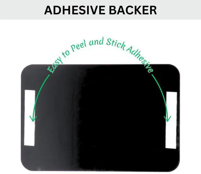 Alt view image 7 of 8 - Food Allergy Notice Sign w/Adhesive Back - Durable and Wipe Clean Plastic Sign - 9"X6" - Black and White - Business Restaurant Signage for Food Allergy Warning - 12 PK