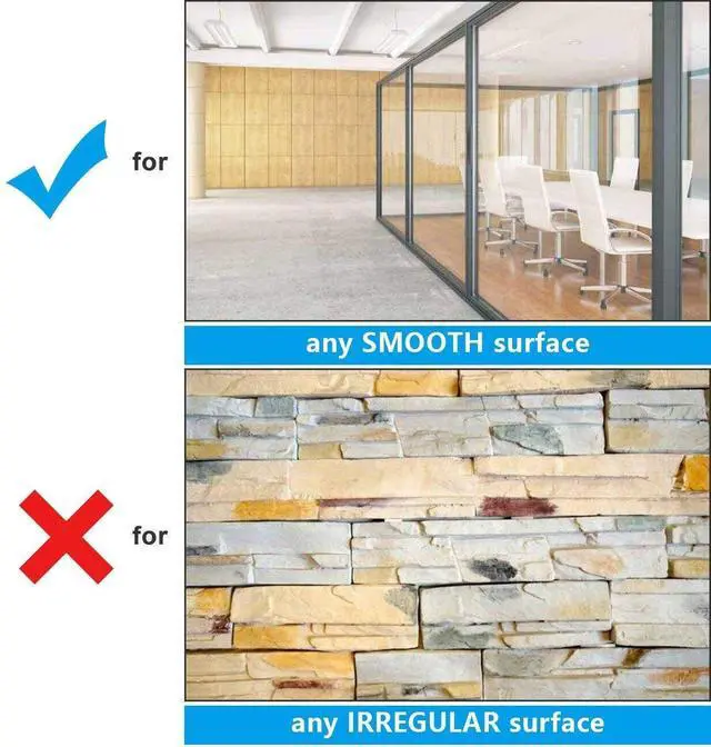 Alt view image 13 of 14 - Whiteboard for Wall, 8 x 4 ft White Board Sticker, 96 x 48 inches Dry Erase Wallpaper, Peel and Stick Whiteboard Contact Paper Roll for Wall/Table/Doors/Glass/Fridge, 9 Dry Erase Markers
